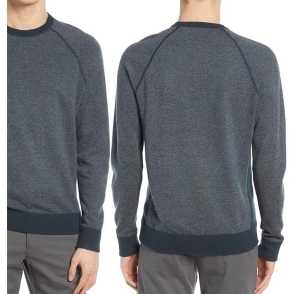 VINCE Bird's Eye Stitch Wool & Cashmere Sweater - Picture 2 of 10